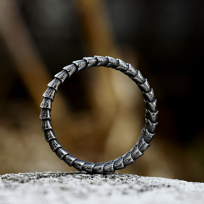 Dragonic Scale Stainless Steel Ring