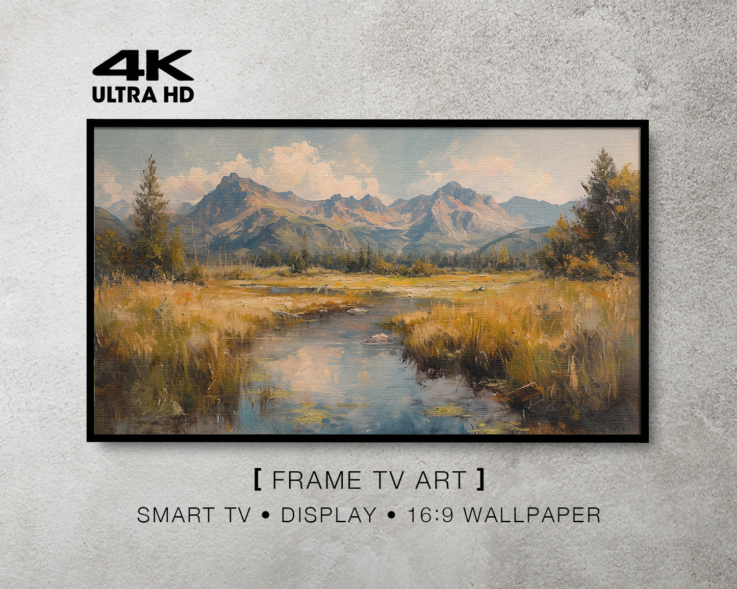 Hot Spring Natural Landscape Antique White Art Wallpaper