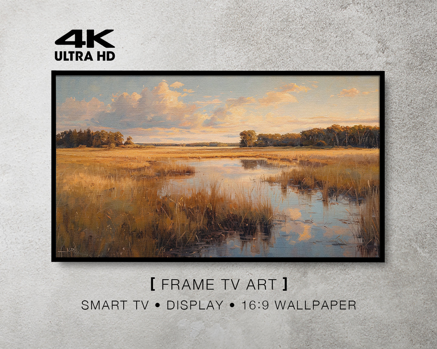 Riverside Meadow Antique White Fine Art Wallpaper