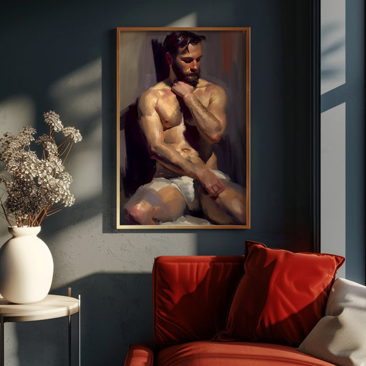 Impressionistic Painting, Male Portrait | Digital Download