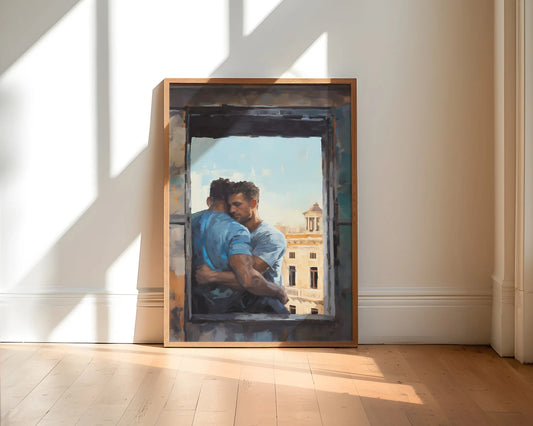 Dolce Far Niente | Gay Art, Gay Couple, Home Decor Art Print Poster