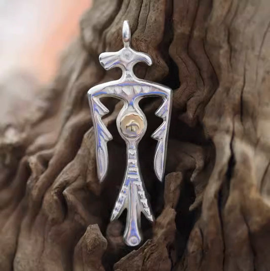Silver Road Runner Pendant Navajo Roadrunner Thunderbird Pendant