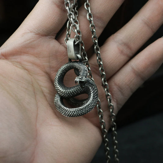 Python Snake Roaring Pendant Necklace