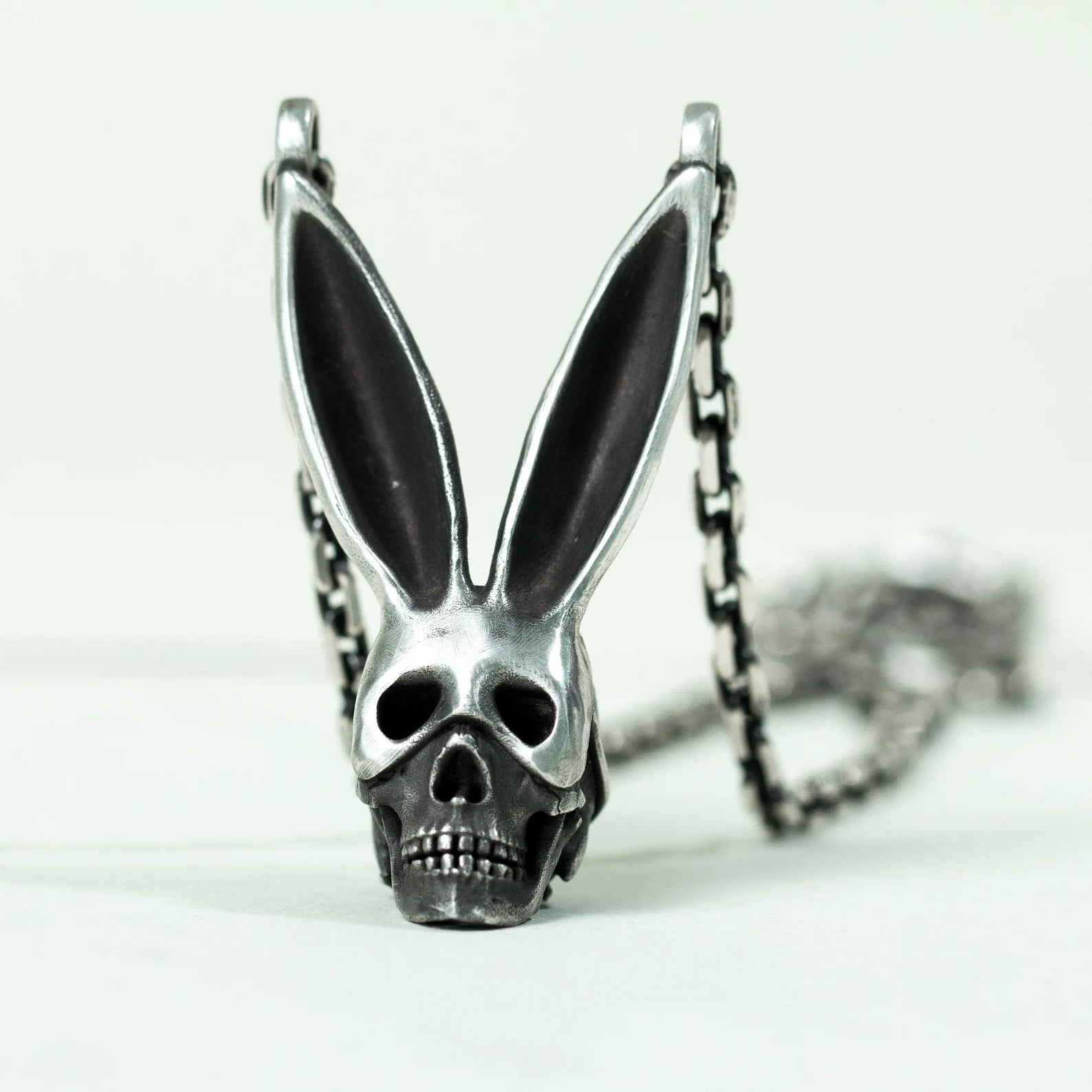 Skull Bunny Mask Rabbit Necklace XY ELEMENT