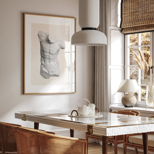 Male Torso Statue Print Digital download