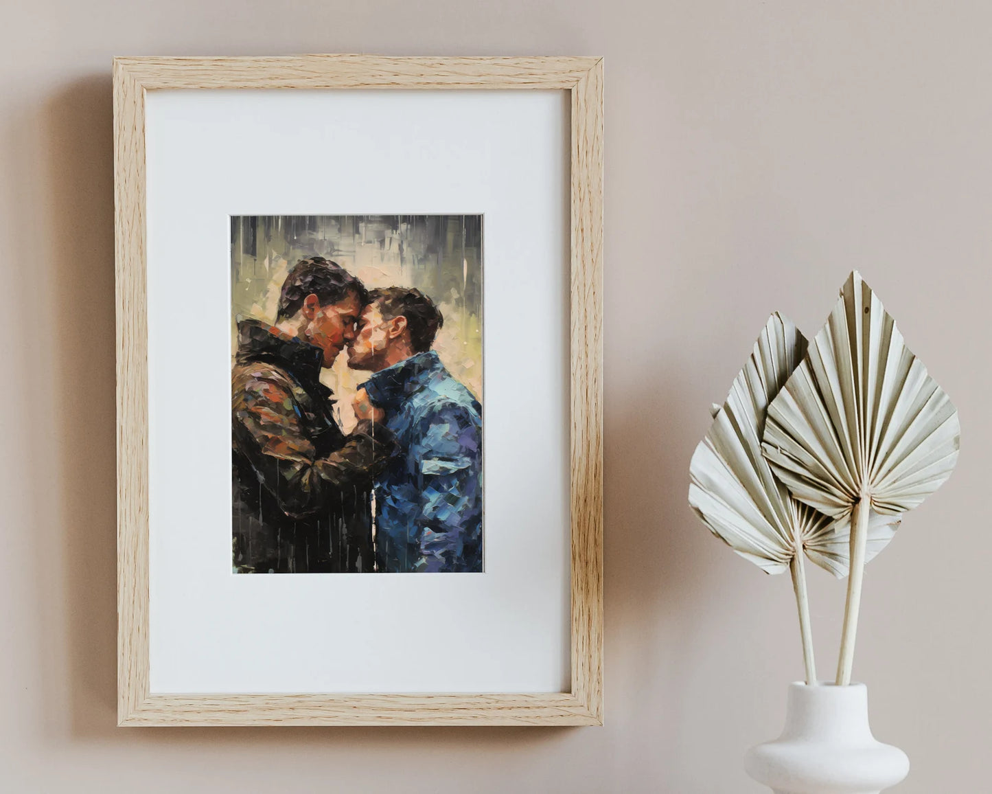Wet Lovers | Gay Couple, Gay Art Print Poster