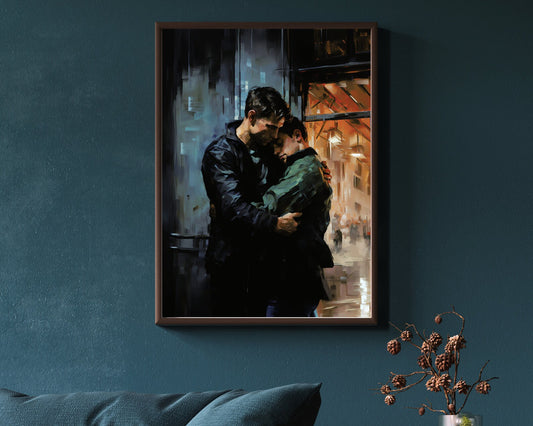 We Belong | Gay Love Male Couple Painting Art Print
