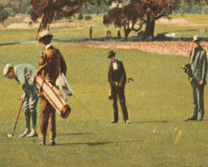 Golf Vintage Painting Art Print Wall Art
