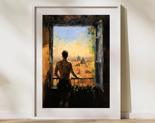 Dolce Vita | Male Painting Home Decor Wall Art | Digital Download