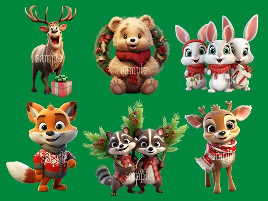 Timberland Holiday Friends Clipart Vol.2 Set of 35 PNG