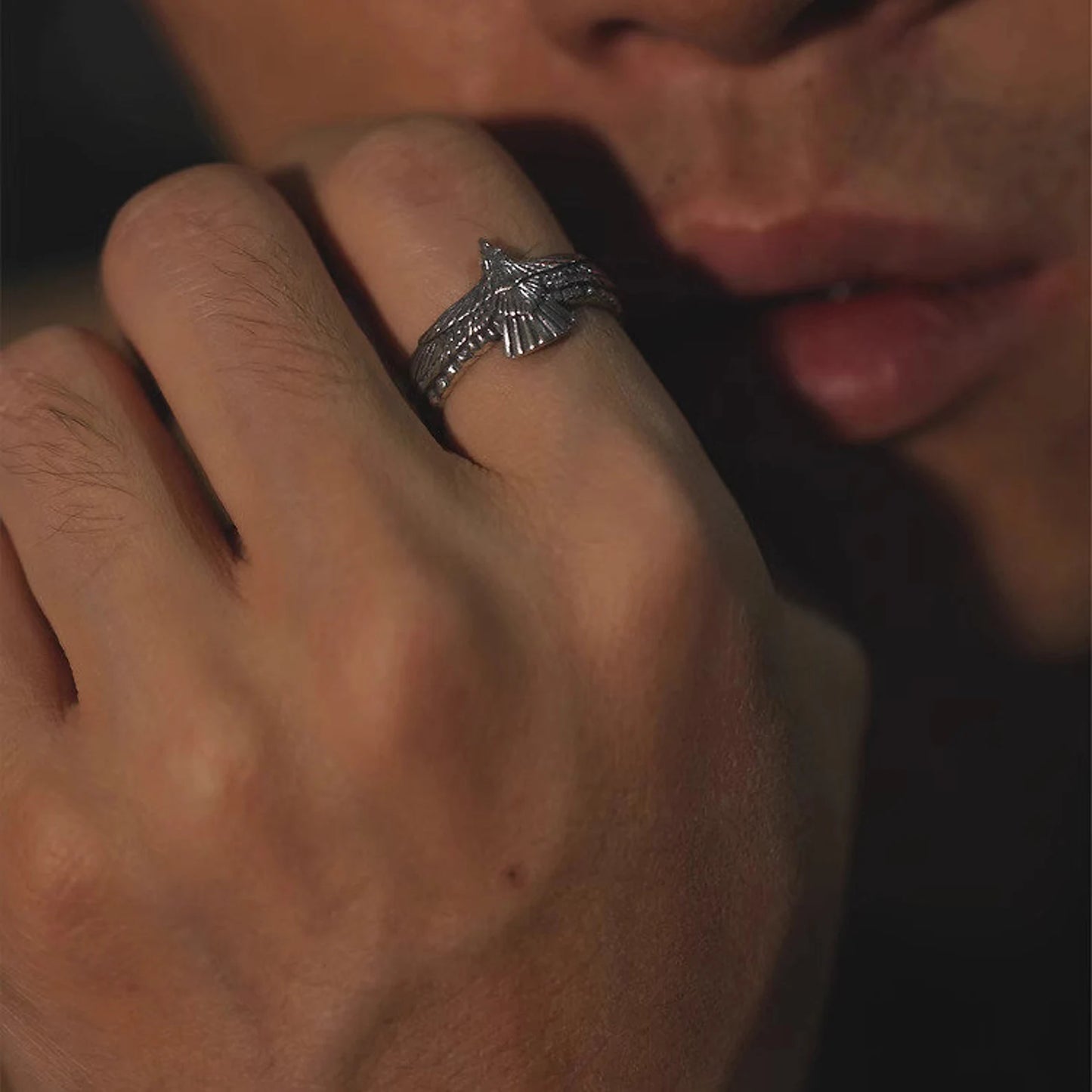 Silver Eagle Ear Cuff No Piercing Earring Native American Inspired