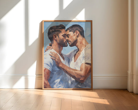 Habeeb | Gay Art, Gay Couple, Home Decor, Art Print Poster