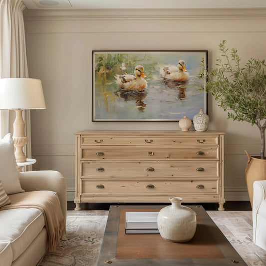 Spring Duck Pond Spring Frame TV Art