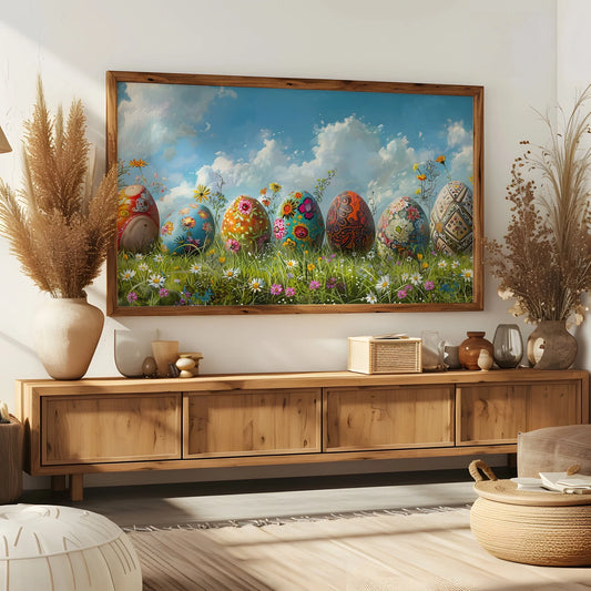 Spring Easter Egg Painting, Frame TV Art Wallpaper