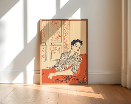 Dorian | Gay Art, Gay Couple, Gay Printable Poster Wall Art | Digital Download