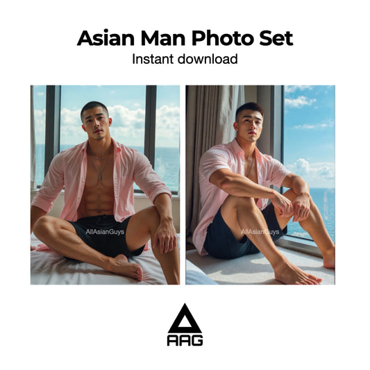 Asian Man Photo Set Instant Download 1014