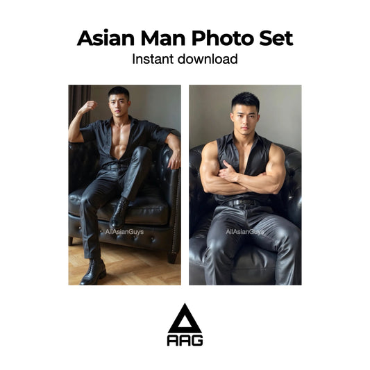 Asian Man Photo Set Instant Download 1008