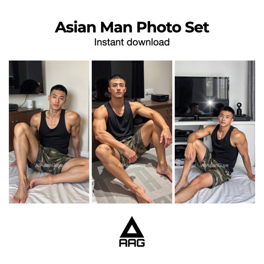 Asian Man Photo Set Instant Download 1005