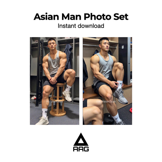 Asian Man Photo Set Instant Download 1013