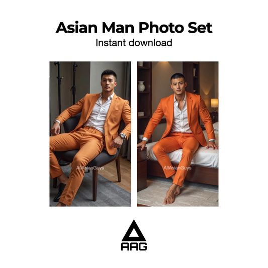 Asian Man Photo Set Instant Download 1009