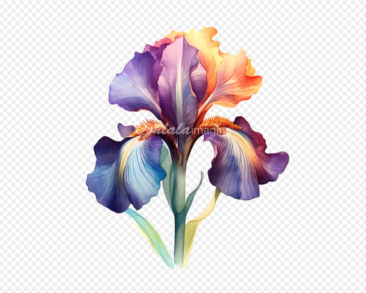 Irises Flowers Transparent PNG