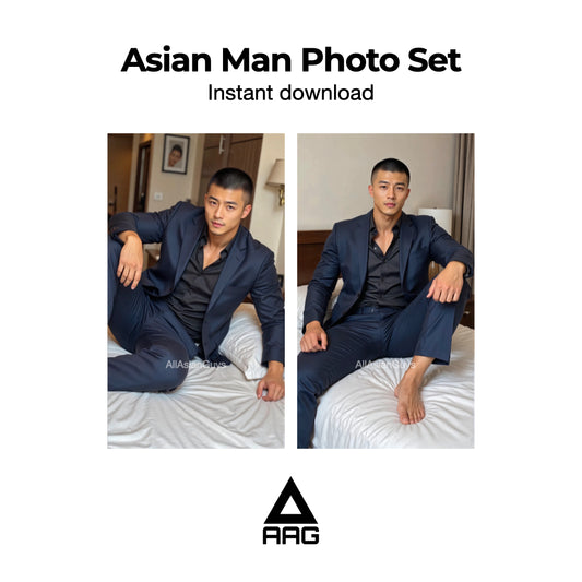 Asian Man Photo Set Instant Download 1010