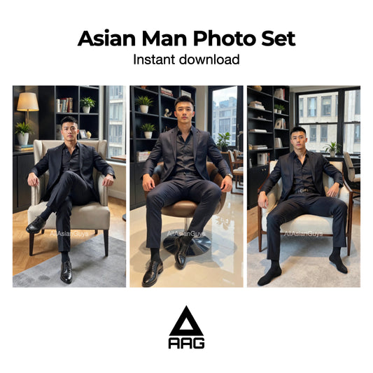 Asian Man Photo Set Instant Download 1011