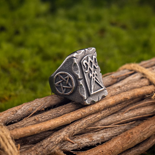 Fallen Angel Lucifer Morningstar Signet Ring