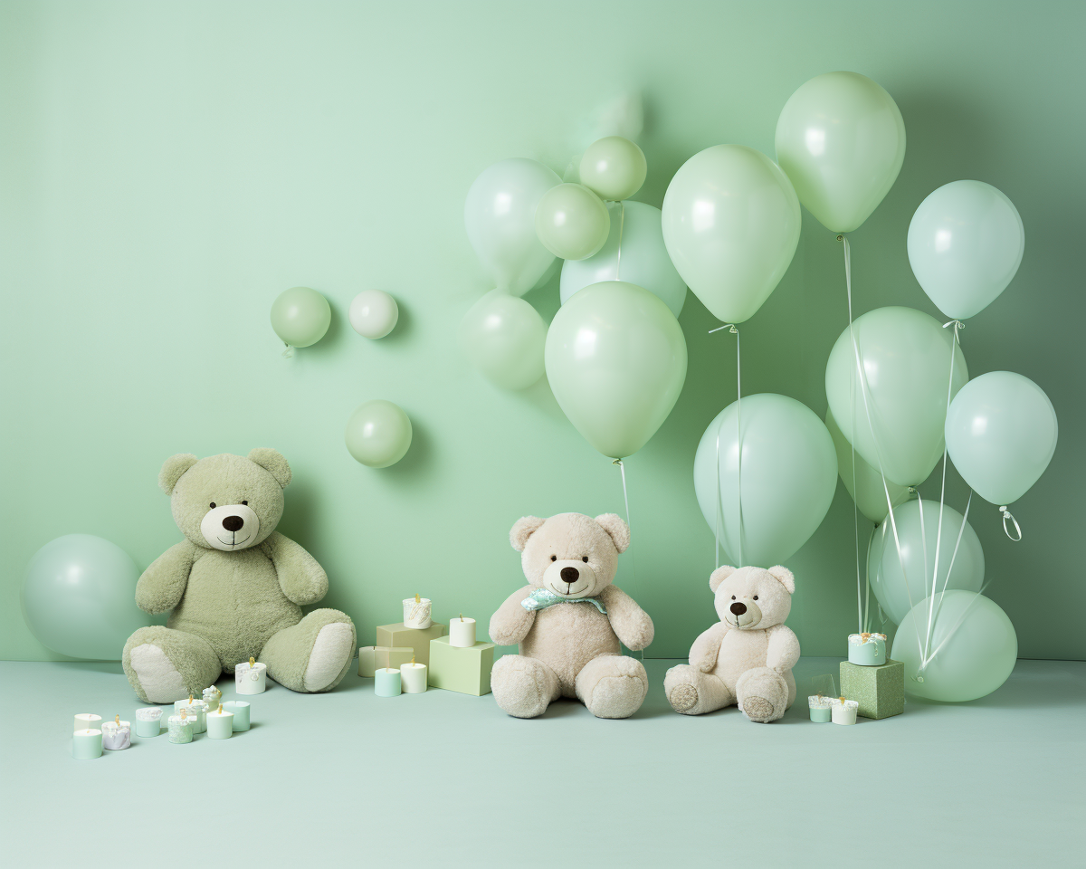Bearly Mine Birthday Backdrop