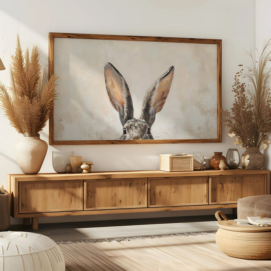 Bunny Ears Painting, Frame TV Art Wallpaper