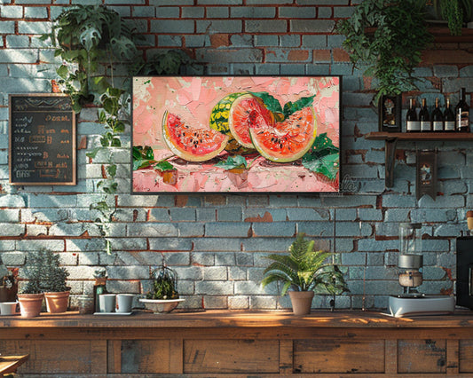 Watermelon Painting Frame TV Art, Wallpaper