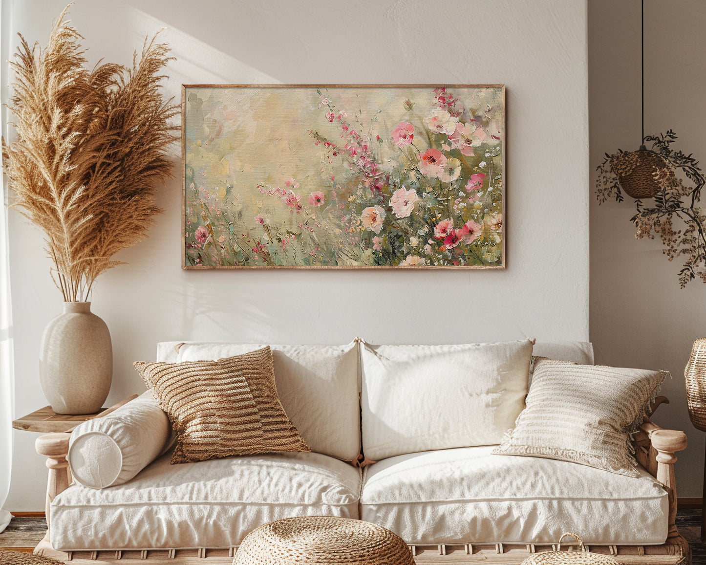 Vintage Wildflowers Frame TV Art Wallpaper