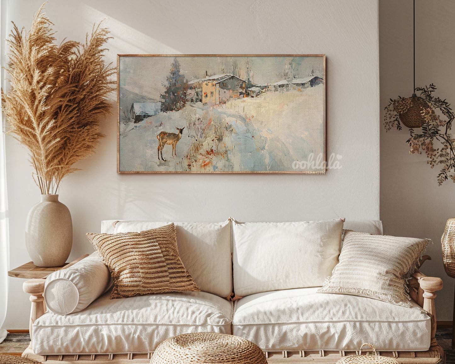 Rustic Landscape Frame TV Art, Wallpaper