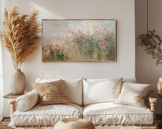 Seaside Wildflowers Frame TV Art Wallpaper