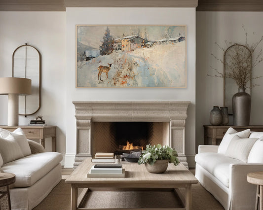 Rustic Landscape Frame TV Art, Wallpaper