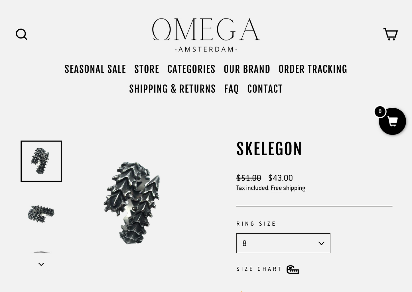 Tokyo Ghoul 東京喰種 Scolopendra Ring