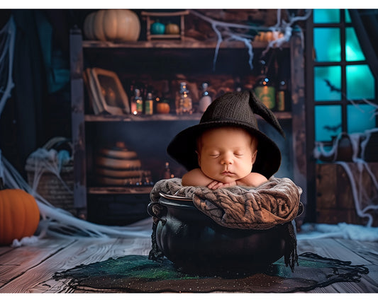 Newborn Halloween Digital Backdrop