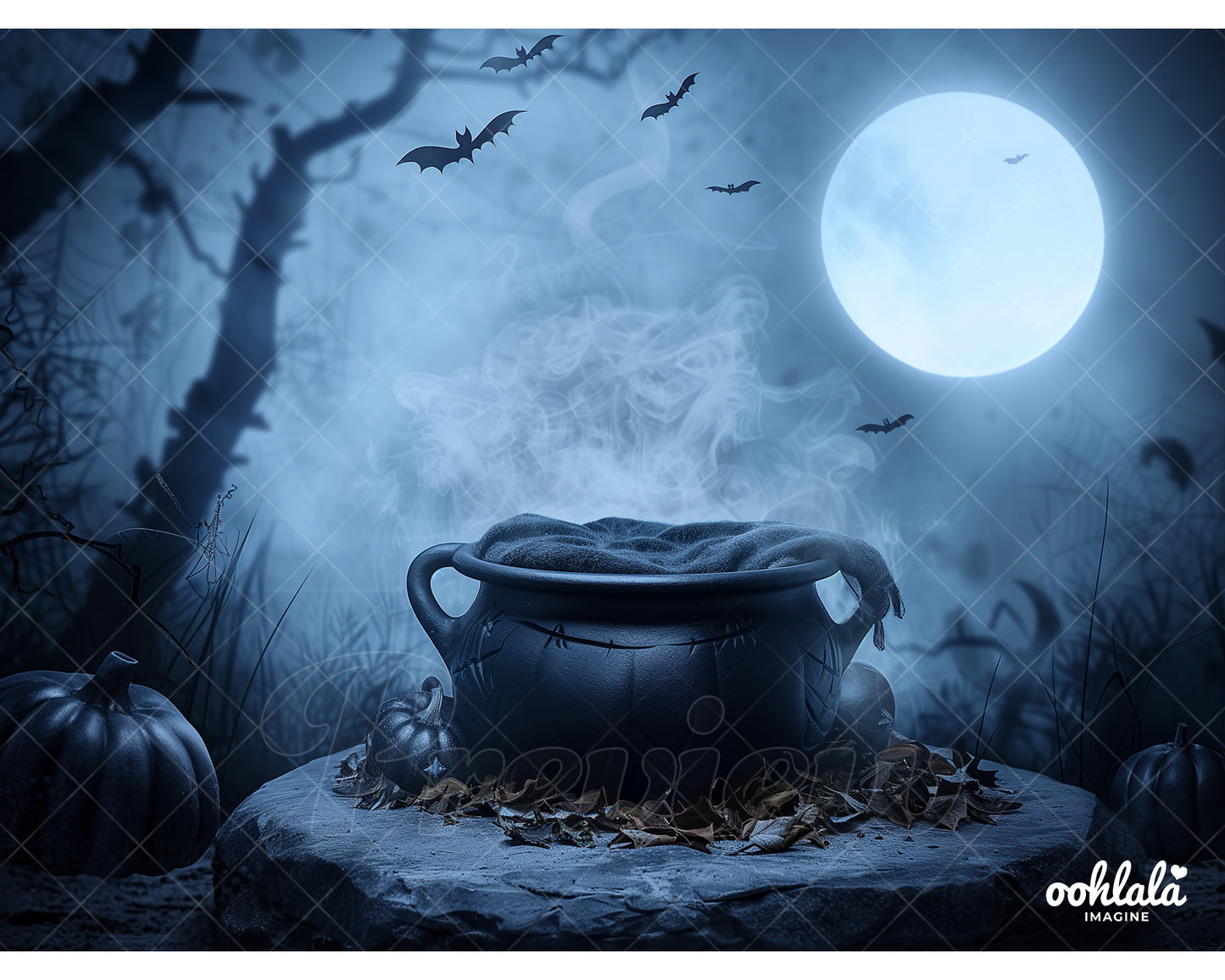 Newborn Halloween Digital Backdrop