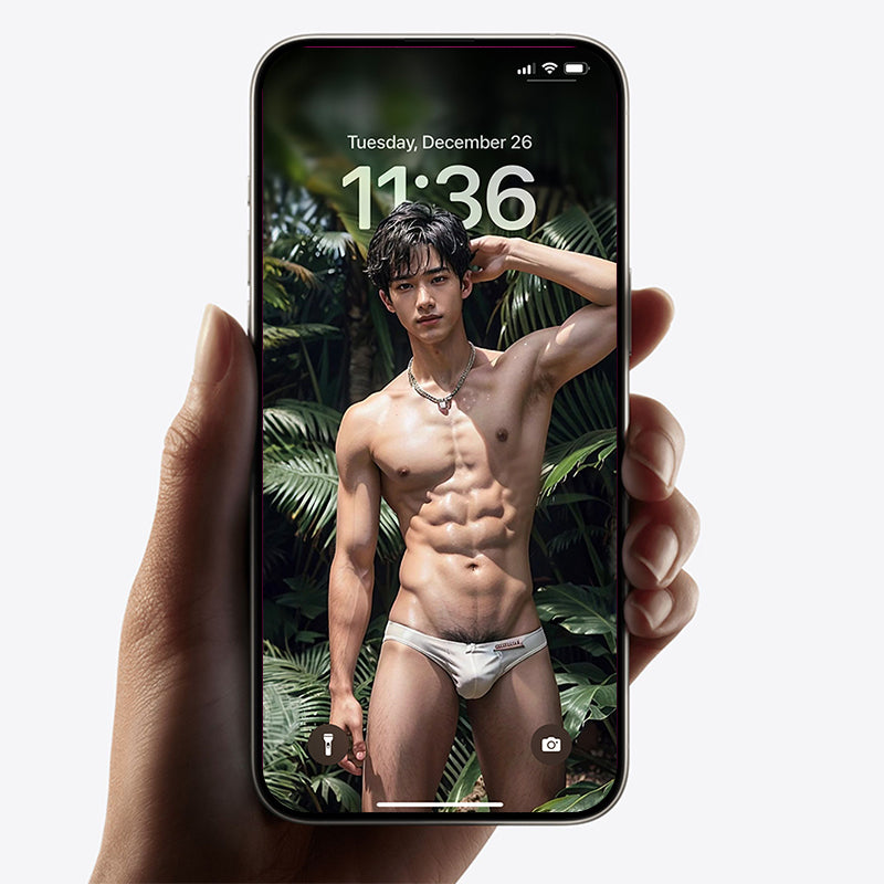 Asian Man Wallpaper Depth Effect Wallpaper