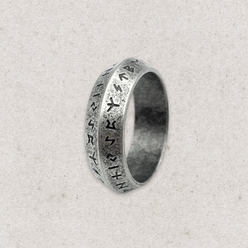 Minimalist Viking Runes Ring