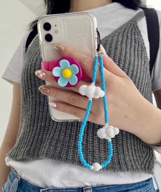 Cute Sky Clouds Phone Strap Wristlet (4 Variants)