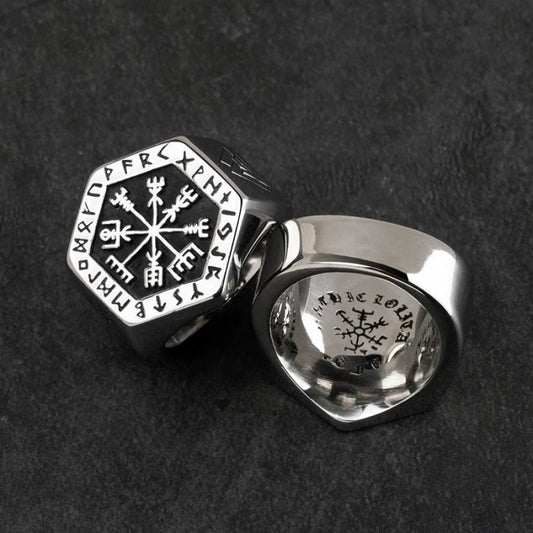 Viking Vegvisir Ruins Ring Norse Mythology
