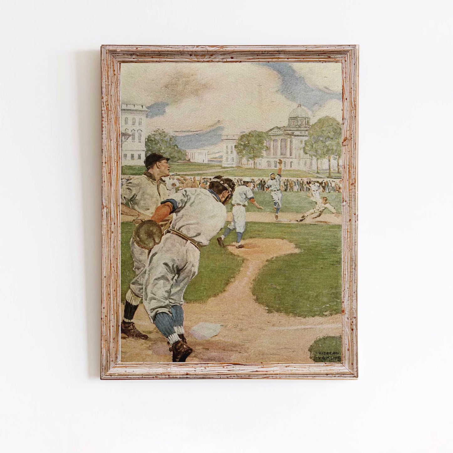 Baseball Art Print Vintage Wall Art Poster