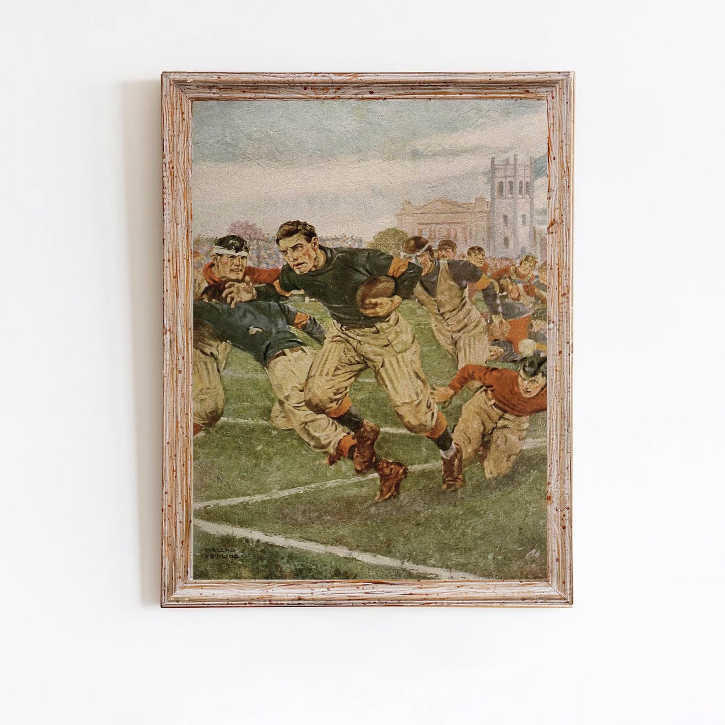 Football Vintage Art Print Sports Wall Art Poster