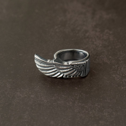 Angel's Wing Steel Ring