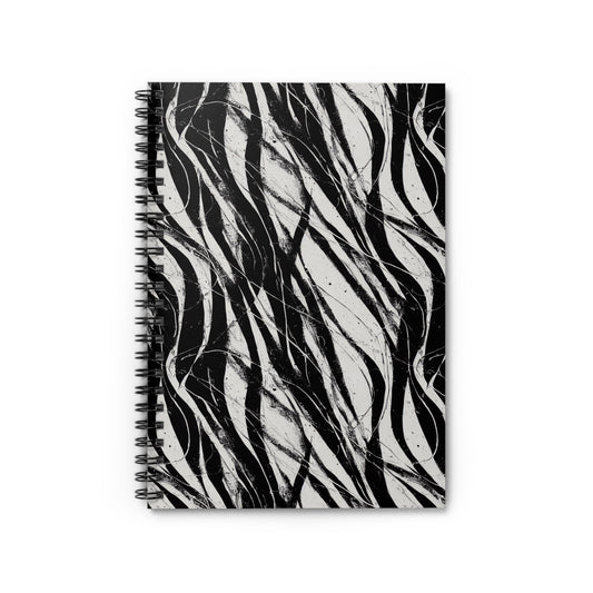 Abstract Strokes Pattern Notebook