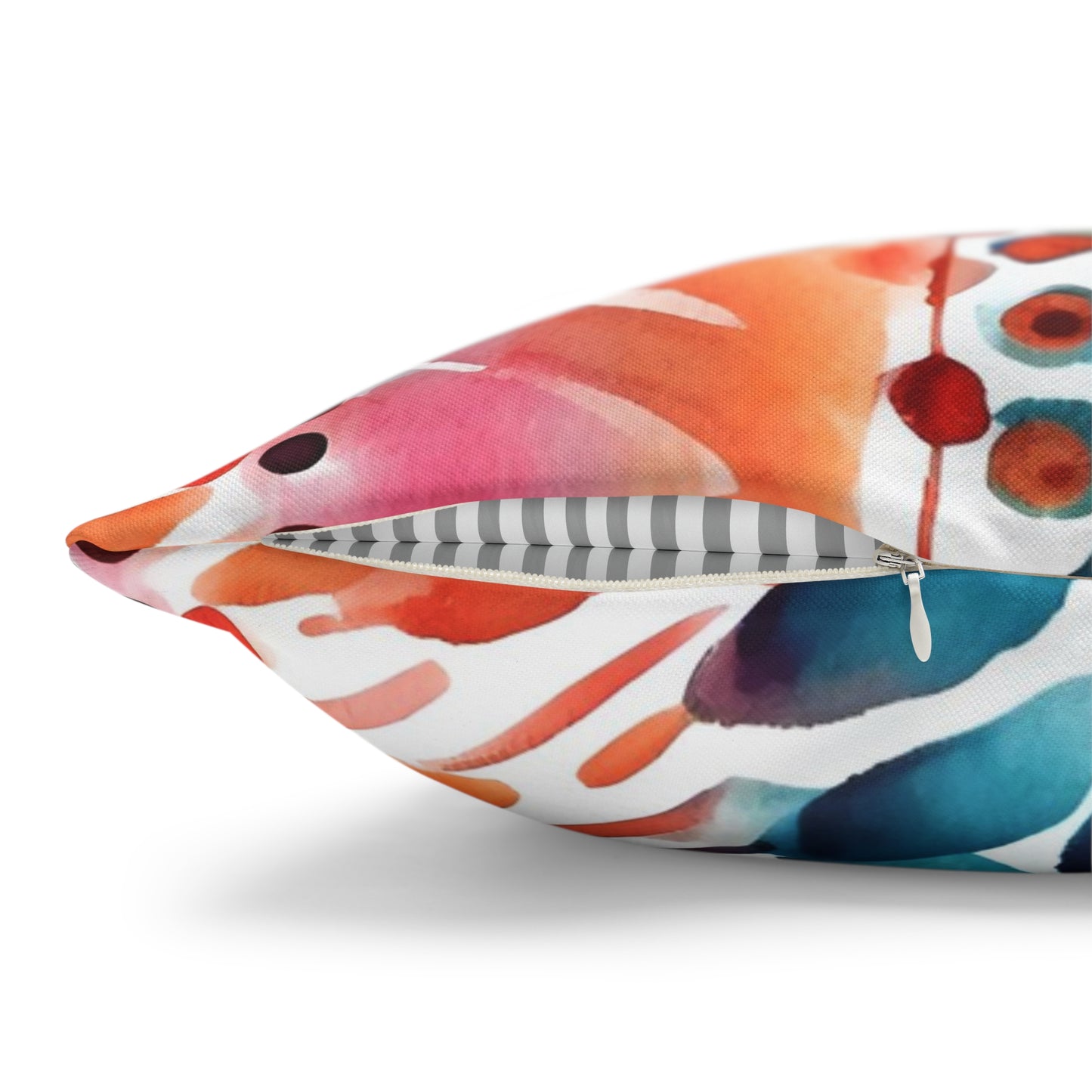 Boho Abstract Floral Throw Pillow Cover (02)