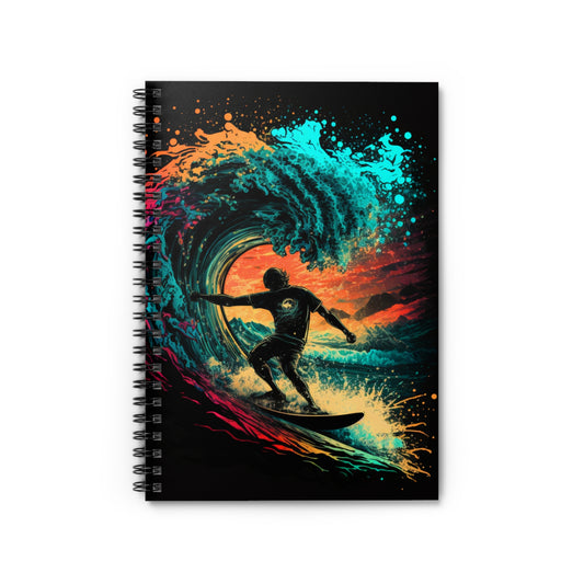 Surfing the Waves Graphic Notebook