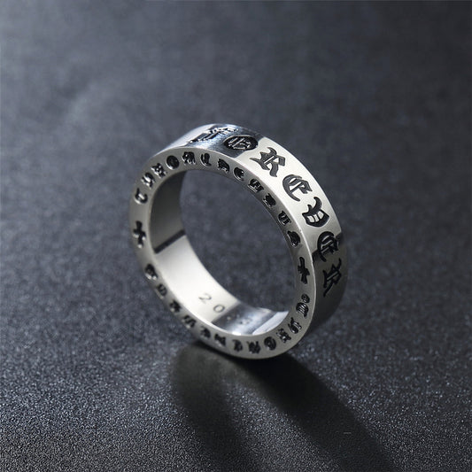 FOREVER 字母 龐克摇滚戒指 R2054
