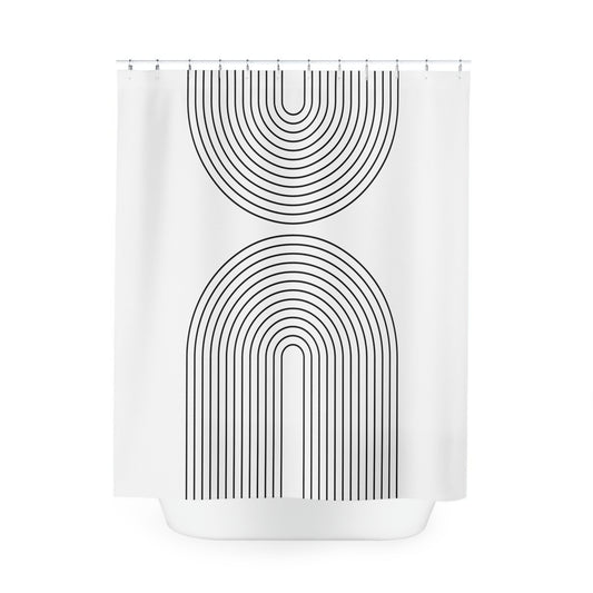 Boho Geometric Art Shower Curtain (2)